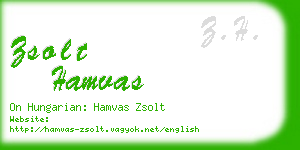 zsolt hamvas business card